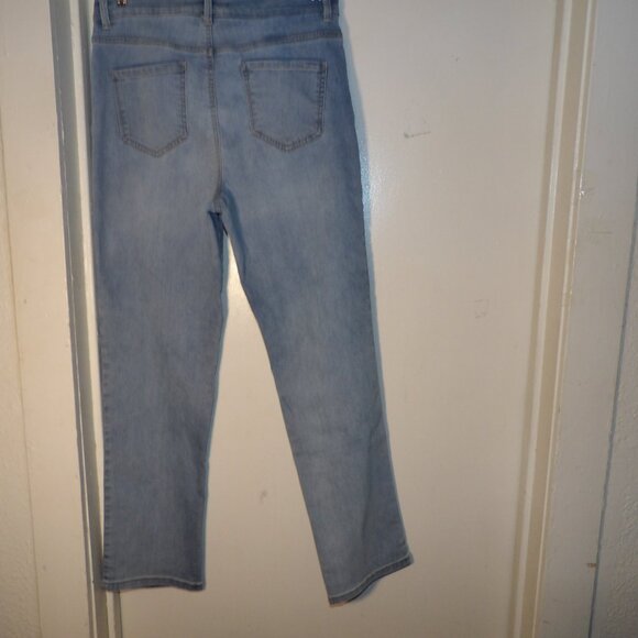 Gloria Vanderbilt Amanda Light Wash Straight Mom Jeans Sz 12 - Picture 6 of 6
